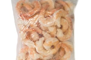 Krewetka biała (Litopenaeus vannamei) gotowana obrana z ogonem 16-20 25% glaz. 1kg(10x1kg) Vannamei Wietnam