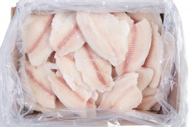 Tilapia nilowa  (Oreochromis niloticus) filet b/s  bez chemii i ości PBO IQF 3-5/5-7 30% glaz. 5kg Chiny
